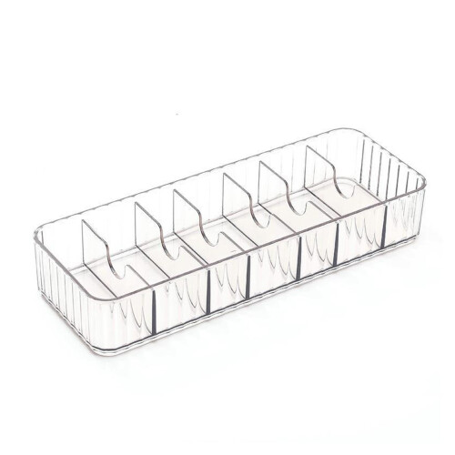 Stackable Cable Organizer With Adjustable Compartments For Multifunction Storage, Transparent Wire Management Box Featuring Removable Lid And Stylish