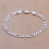 Unisex 925 Silver 6MM Flat Chain Bracelet Gift 4