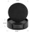 Sottobicchieri rotondi in pelle nera da 10 cm, set da 6 2
