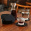 Sottobicchieri rotondi in pelle nera da 10 cm, set da 6 5