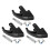 3Sets Black Roller Skate Brake Replacement Pads with Quick Installation Design 5