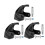 3Sets Black Roller Skate Brake Replacement Pads with Quick Installation Design 6