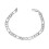 Unisex 925 Silver 6MM Flat Chain Bracelet Gift 9