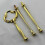 Gold 3-Tier Cake Stand Set with Handle 4