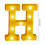 LED Marquee26Letters Lights Sign H, Φωτιζόμενη πινακίδα με αριθμητικά γράμματα, ζεστό λευκό για 3
