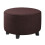 Stretch Ottoman Slipcover Chocolate Medium Fits 20-23 Inch 2