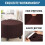 Stretch Ottoman Slipcover Chocolate Medium Fits 20-23 Inch 4