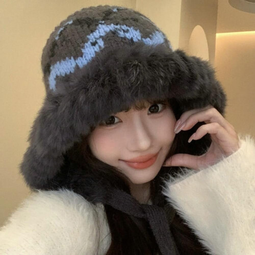 Καπέλο Beanie Γυναικεία Άνδρες Αντιανεμικά Αυτιά Πτερύγια Πλεκτό Ζεστό Φλις 1
