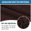 Stretch Ottoman Slipcover Chocolate Medium Fits 20-23 Inch 5