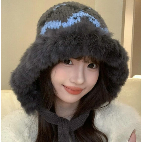 Καπέλο Beanie Γυναικεία Άνδρες Αντιανεμικά Αυτιά Πτερύγια Πλεκτό Ζεστό Φλις 2