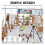 Portable Tabletop Display Easel with Triangular Base Iron Photo Stand 1Pack Back to School 6