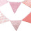 peça de bandeirola triangular floral para decoração de festas temáticas. 4