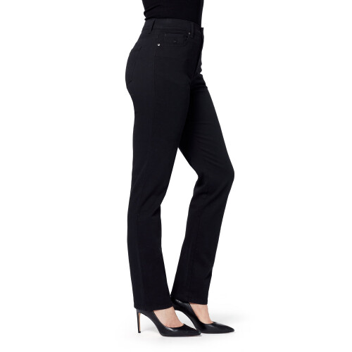 Calça jeans reta Amanda de cintura alta para mulheres e tamanhos plus size, comprimento regular de 30 polegadas (76 cm), comprimento da perna curto 1