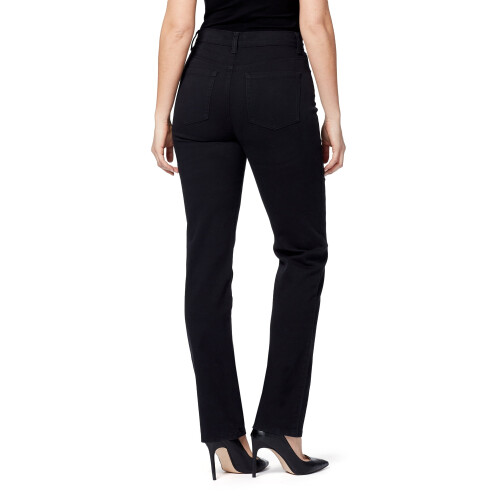 Calça jeans reta Amanda de cintura alta para mulheres e tamanhos plus size, comprimento regular de 30 polegadas (76 cm), comprimento da perna curto 2