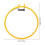 Durable Yellow Plastic Round Embroidery Hoop with Smooth Surface for Sewing Projects 2