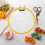 Durable Yellow Plastic Round Embroidery Hoop with Smooth Surface for Sewing Projects 4
