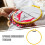 Durable Yellow Plastic Round Embroidery Hoop with Smooth Surface for Sewing Projects 7