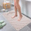 Tapis de bain antidérapant à ventouses, couleur kaki 4