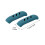 Silicone Pot Handle Heat Protector Pair Ocean Blue 4