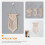 Minkissy Ivory Βοημίας Macrame Κρεμαστή Υφαντή Ταπισερί για Διακόσμηση Υπνοδωματίου, Κομψή 2