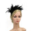 Κάτω από 5$ Μαύρο καπέλο Fascinators Γυναικείο καπέλο για πάρτι τσαγιού με κορδέλα, 2