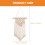 Minkissy Ivory Βοημίας Macrame Κρεμαστή Υφαντή Ταπισερί για Διακόσμηση Υπνοδωματίου, Κομψή 6