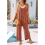 Mawalde Casual Jumpsuits voor Dames, Oranje L 4