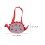 Beach Bag Red Mesh Dinosaur Print 2 pcs 2