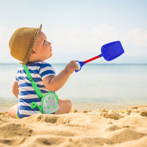 τεμάχια κόκκινη ελαφριά τσάντα θαλάσσης από πλέγμα για αποθήκευση κοχυλιών και 2