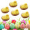 12Pcs Easter Chicks Polyester Cake Topper, Yellow Mini Chicks Easter Decorations for Party Decor, Basket Fillers 7