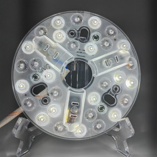 Ventilador de teto LED regulável de 15W, fácil de trocar de cor, função de memória, 95/265V, 5,3 polegadas de diâmetro. 1