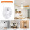 Ventilador de teto LED regulável de 15W, fácil de trocar de cor, função de memória, 95/265V, 5,3 polegadas de diâmetro. 4