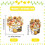 Ξύλινη πινακίδα Bee Happy Sunflower, 11,81x11,57", Κίτρινη διακόσμηση τοίχου για πόρτα και 2