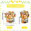 Ξύλινη πινακίδα Bee Happy Sunflower, 11,81x11,57", Κίτρινη διακόσμηση τοίχου για πόρτα και 3