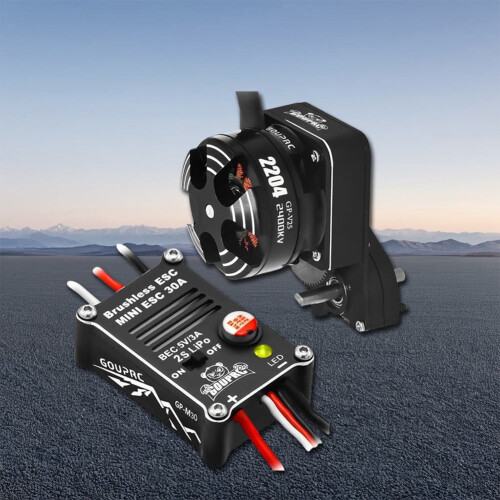 2204 Κινητήρας Outrunner χωρίς ψήκτρες 2400KV με κιβώτιο ταχυτήτων και διακόπτη 30A για 2