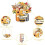 Ξύλινη πινακίδα Bee Happy Sunflower, 11,81x11,57", Κίτρινη διακόσμηση τοίχου για πόρτα και 6