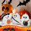 Χαριτωμένο σετ διακόσμησης για το Halloween με φαντάσματα: Ξύλινες πινακίδες δίσκου 4