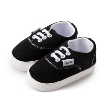 Baby Shoes,Baby Sneakers Classic Toddler Shoes Learning Walk Soft Rubber Sole Indoor Outdoor Activities,Baby Girl Shoes,Black,6-12 Months