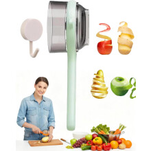 Pelador de frutas y verduras con recipiente (1 unidad)