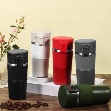 Thermos rosso per caffè in acciaio inox da 500 ml