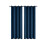 Blackout Blue Perforated Thermal Curtains Tab Top 79 inch 2