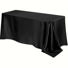 Rechthoekig satijnen tafelkleed 60x84 inch waterdicht