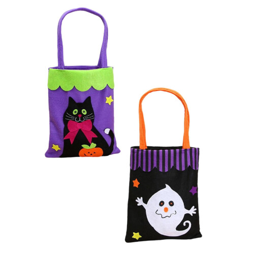 Halloween-godispåsar non-woven återanvändbara, 2 st