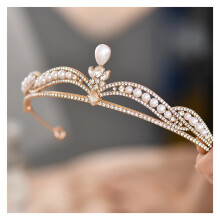 Princess Queen Crown For Women's Headband Rhinestone Crystal Tiaras Bridal Headpieces For Bride Hair Jewelry Accessories