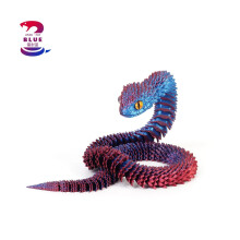 1pc 30cm 3D Printed Snake Decoration 3D Printed Animals Desk Accessories Room Decor Office Table Funny Snake Year Ornament
