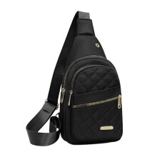 Travel Fashionable Chest Bag for Women, Large Capacity Waterproof Fabric Sling Bag, Convenient Crossbody Front Pack for Daily Use and Outdoor