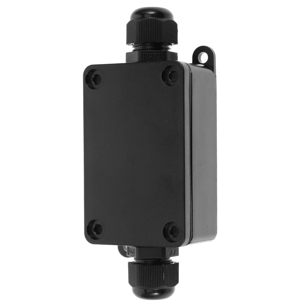 Professional Grade Black Outdoor Electrical Box Weatherproof Extension Cord Safety Cover 9555307583813