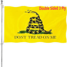 „Don't Tread On Me“-Flagge, 90 x 150 cm, strapazierfähiges Polyester