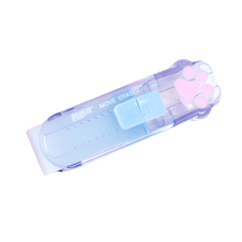 Cat claw-shaped push-pull eraser, with a cute and shiny transparent shell, a stationery gift for teachers and classmates