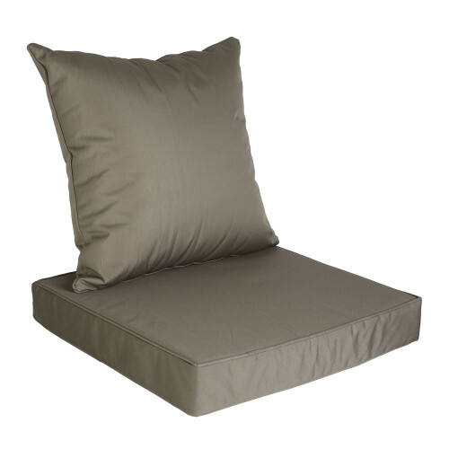 Conjunto de almofadas impermeáveis para assento externo com capa removível. 2